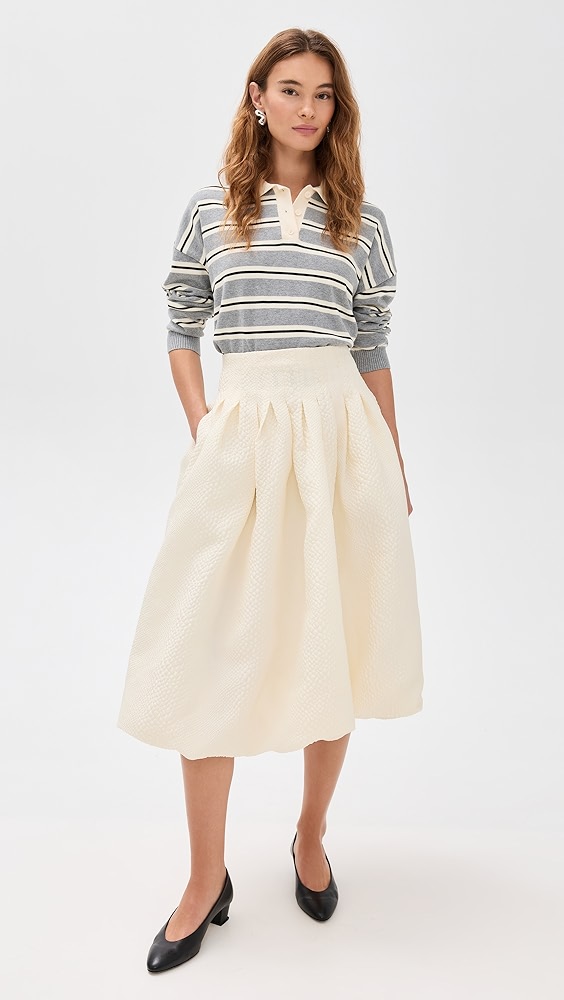 Sea Fayetta Embossed Bubble Skirt