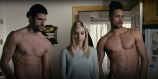 Franco Lo Presti, Michelle Mylett, and Craig Henry in Letterkenny