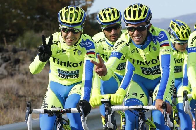 Jesus Hernandez and Alberto Contador (Tinkoff-Saxo)