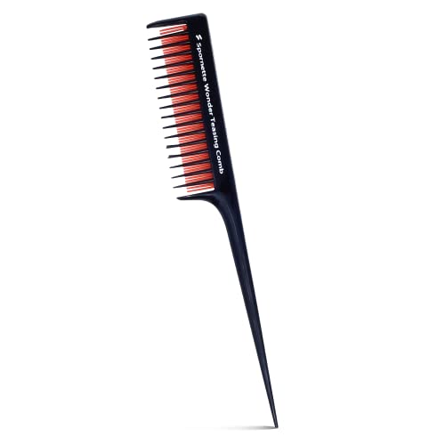 Spornette Little Wonder Rat Tail Comb - Hair Comb for Teasing, Backcombing &amp;amp; Sectioning - Adds Hair Volume to Fine &amp;amp; Thinning Hair - Heat-Resistant, Durable &amp;amp; Portable
