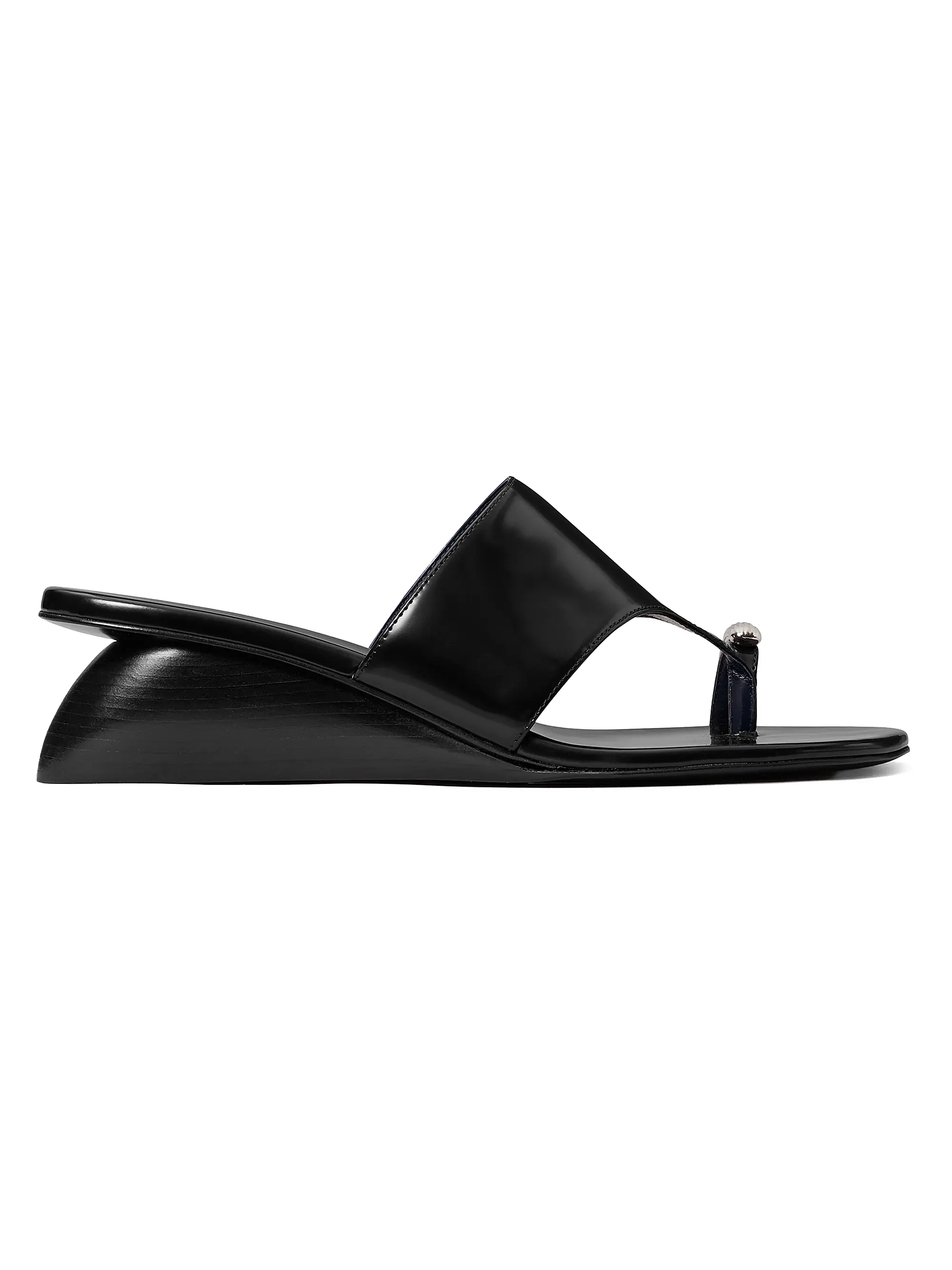 Pierced 45mm Leather Wedge Sandals