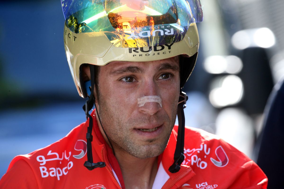 Vincenzo Nibali at the first stage of the Giro
