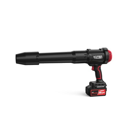 Hyper Tough 20v Max Compact Leaf Blower, 200 Cfm, 120 Mph, With 4.0ah Lithium-Ion Battery and Charging Cable