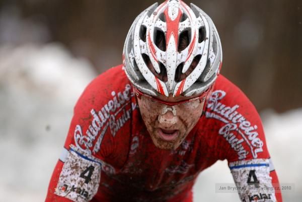 David K&aacute;&scaron;ek (Cyklo Team Budvar T&aacute;bor) in action.