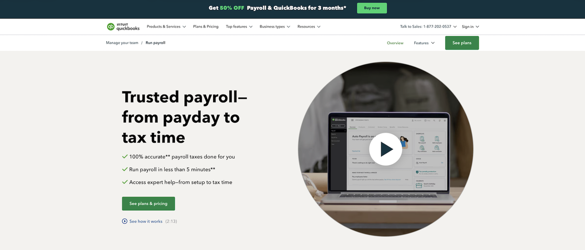 Intuit Quickbooks Payroll review