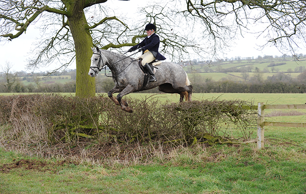 Faye Stephenson &amp;mdash; a visitor from the Zetland &amp;mdash; enjoys a flying day with the Meynell and South Staffordshire last season