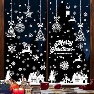 Amazon Christmas window stickers