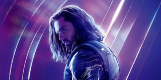 A promotional image for Avengers: Endgame shows Bucky Barnes (Sebastian Stan) standing in profile.
