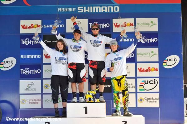 World Cup winners: Carpenter, Mosley, Gwin, Brosnan