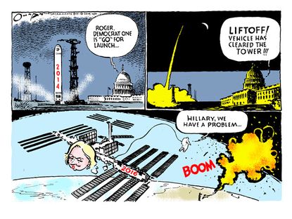 Political cartoon Hillary Clinton midterm election