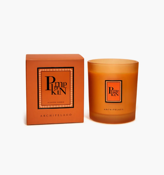Pumpkin scented candle.
