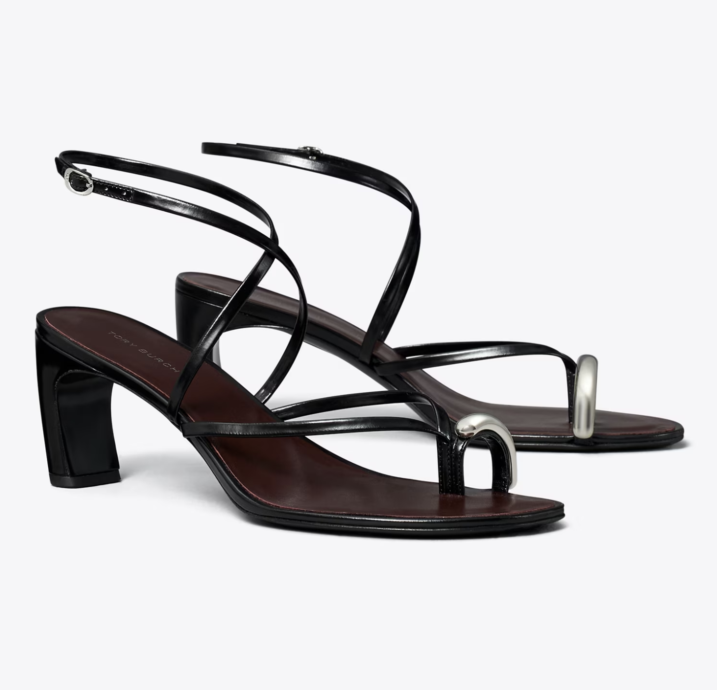 Tory Burch, Pierced Multi-Strap Heeled Sandal