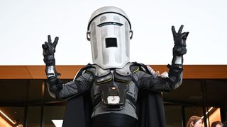 Count Binface reacts after the results were announced ahead of the World Cup Final 2026 (Photo by Leon Neal/Getty Images)