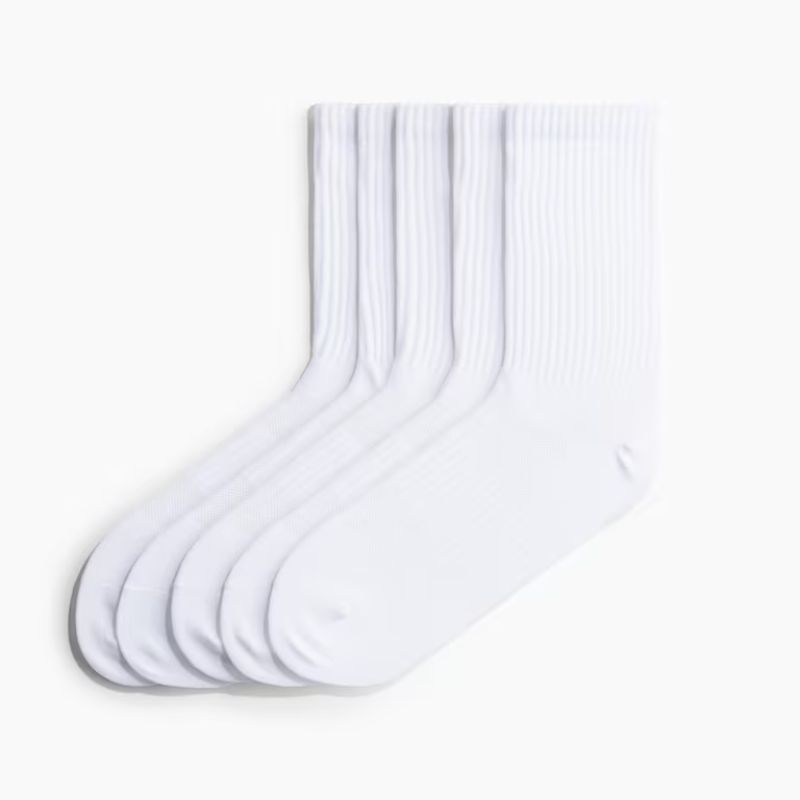 white sports socks