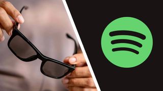 Chamelo Prime Glasses next to the Spotify logo