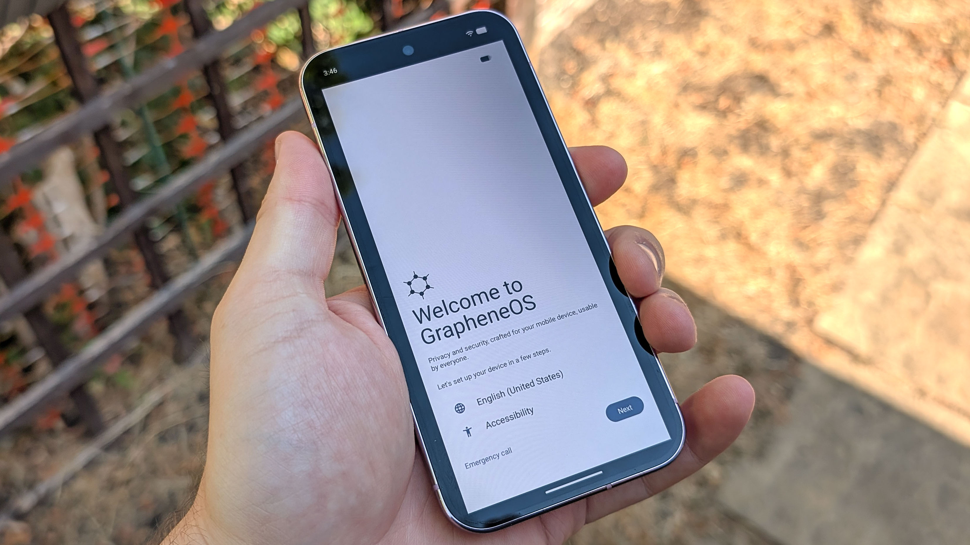 GrapheneOS shown on a Pixel 9 Pro