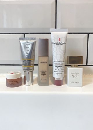 Group shot of five of the best Elizabeth Arden products featured in this guide