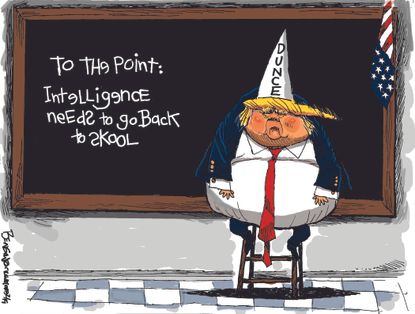 Political&nbsp;Cartoon&nbsp;U.S. Trump CIA Intelligence