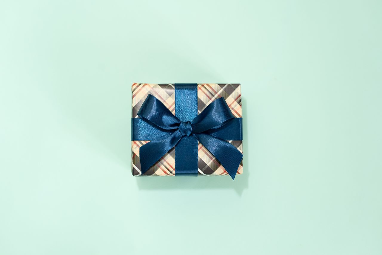 Blue present box