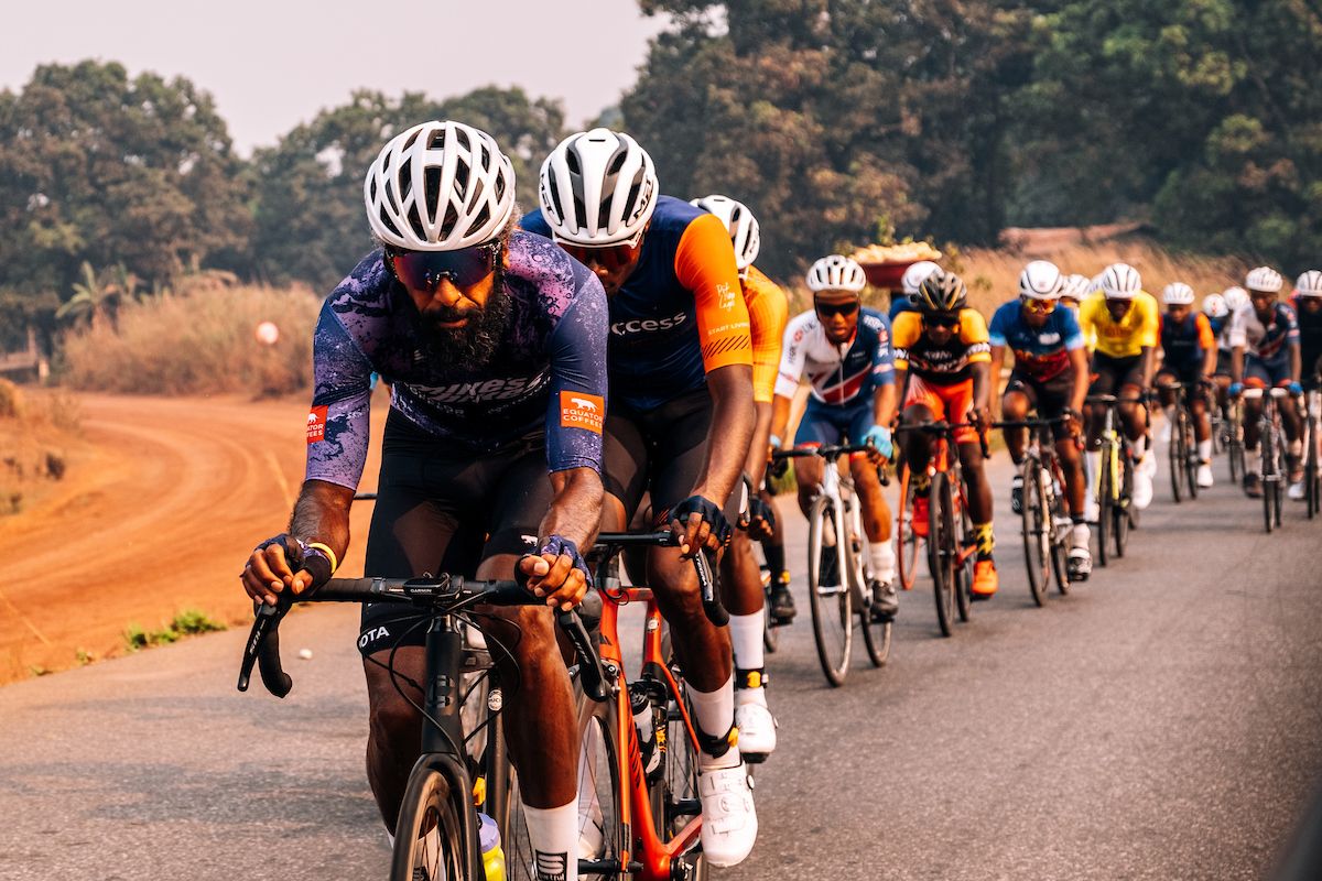 Picture by Oskar ScarsbrookSWpixcom 2630042023 Cycling SIS Science in Sport Tour de Lunsar 2023 Sierra Leone Africa