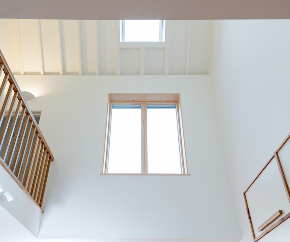A rooflight above a kitchen