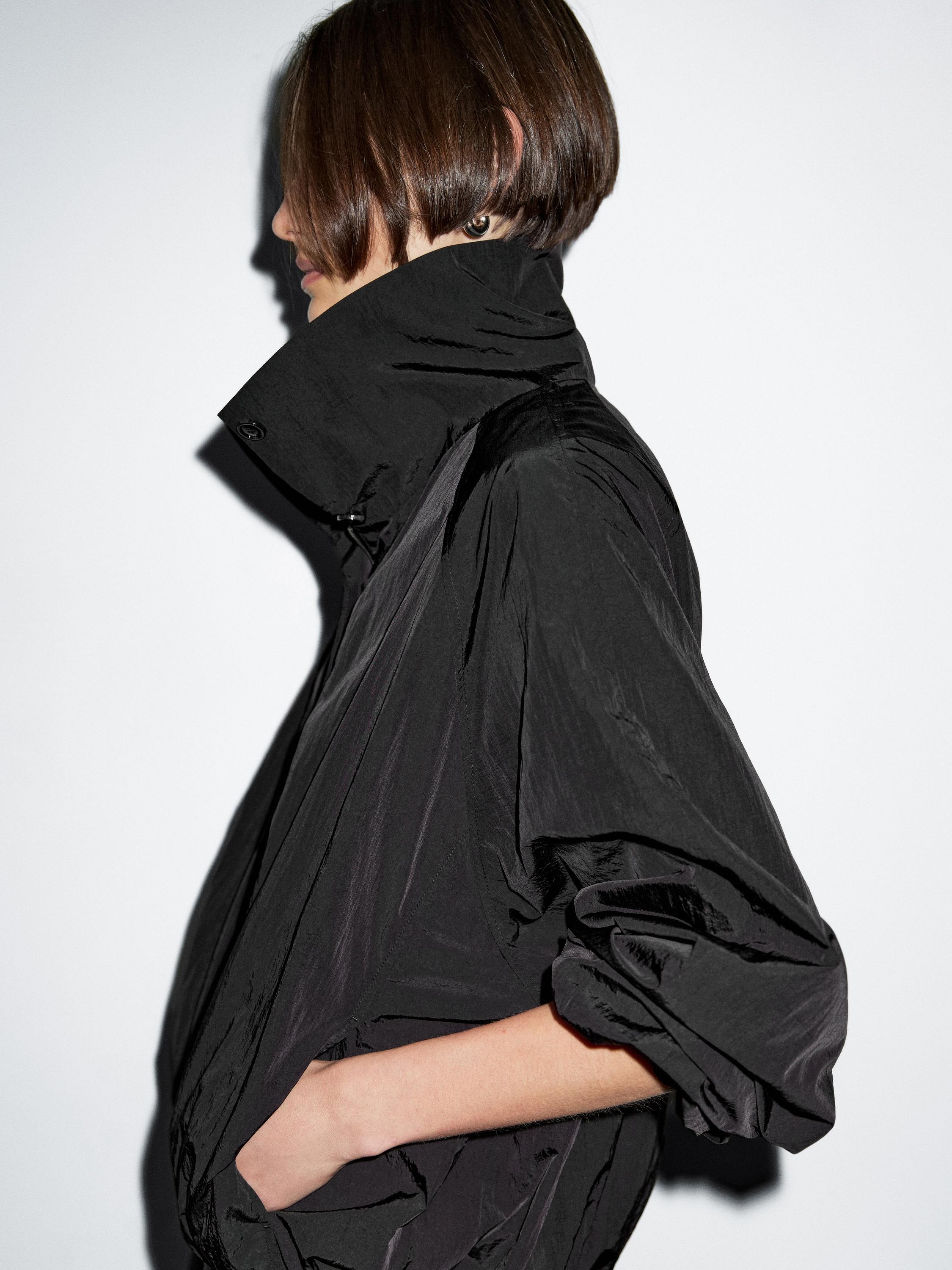 Massimo Dutti, High Neck Bomber Puff Jacket