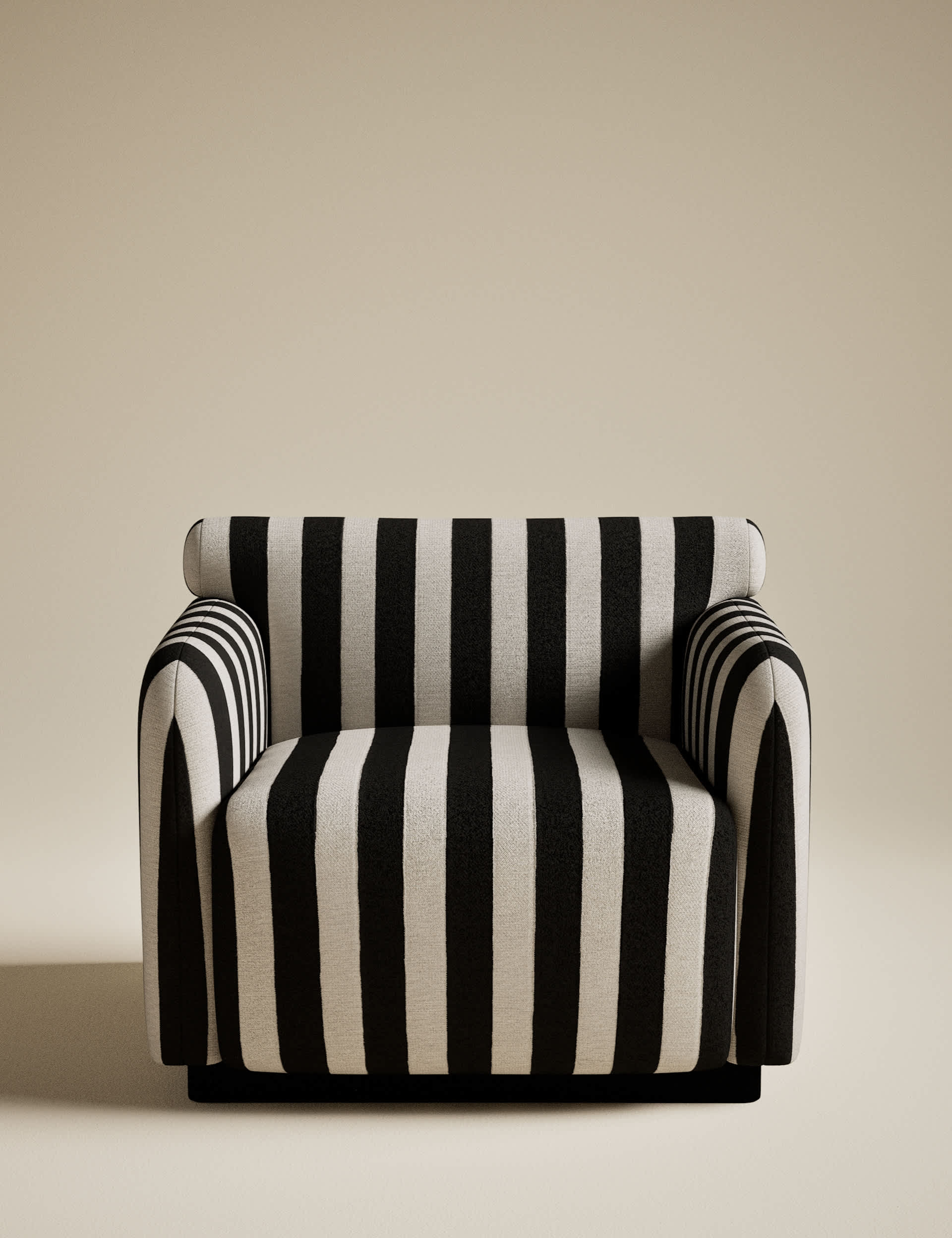 Striped Accent Chair