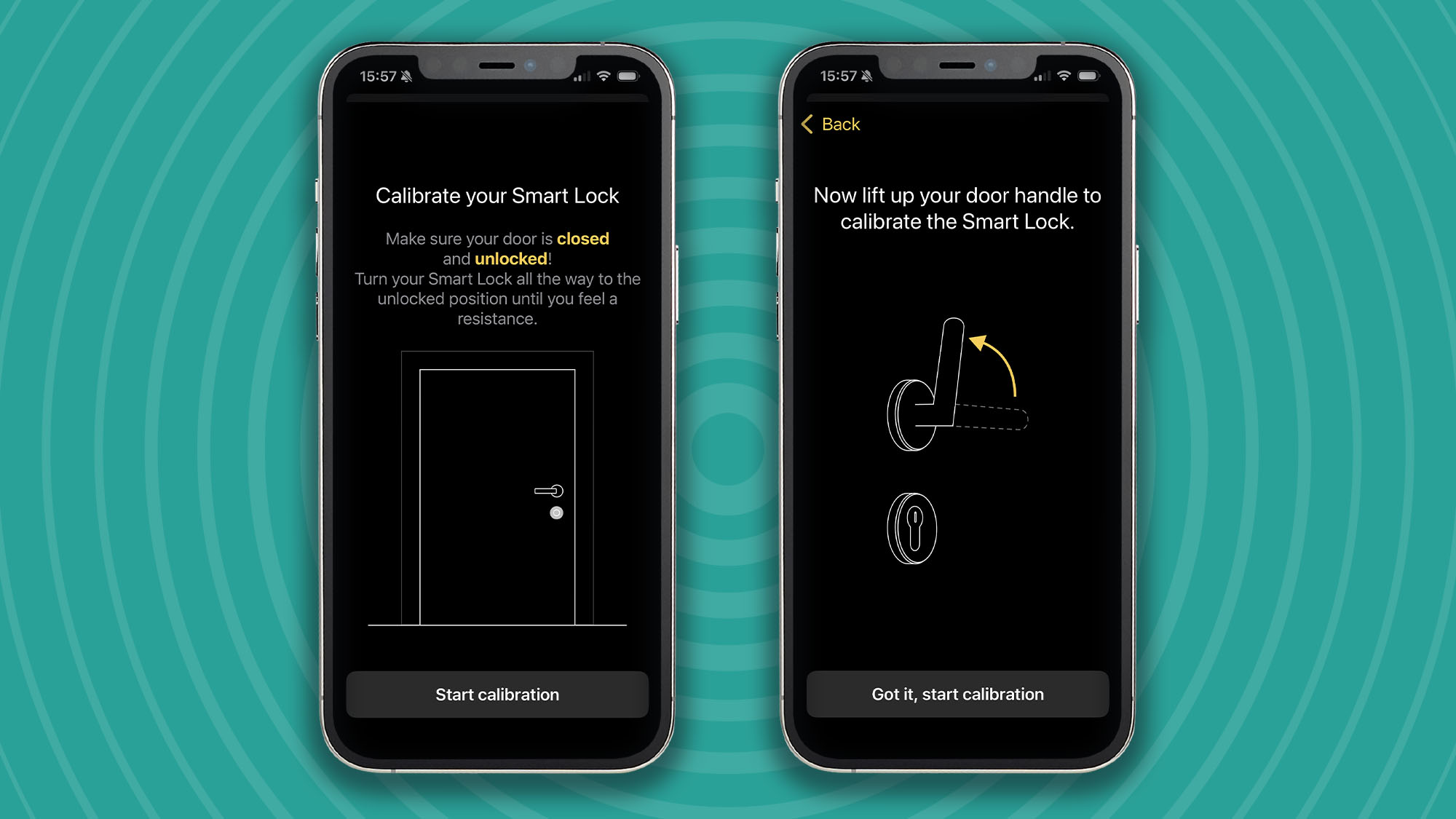 Calibration tutorial for Ultion Nuki smart lock in mobile app