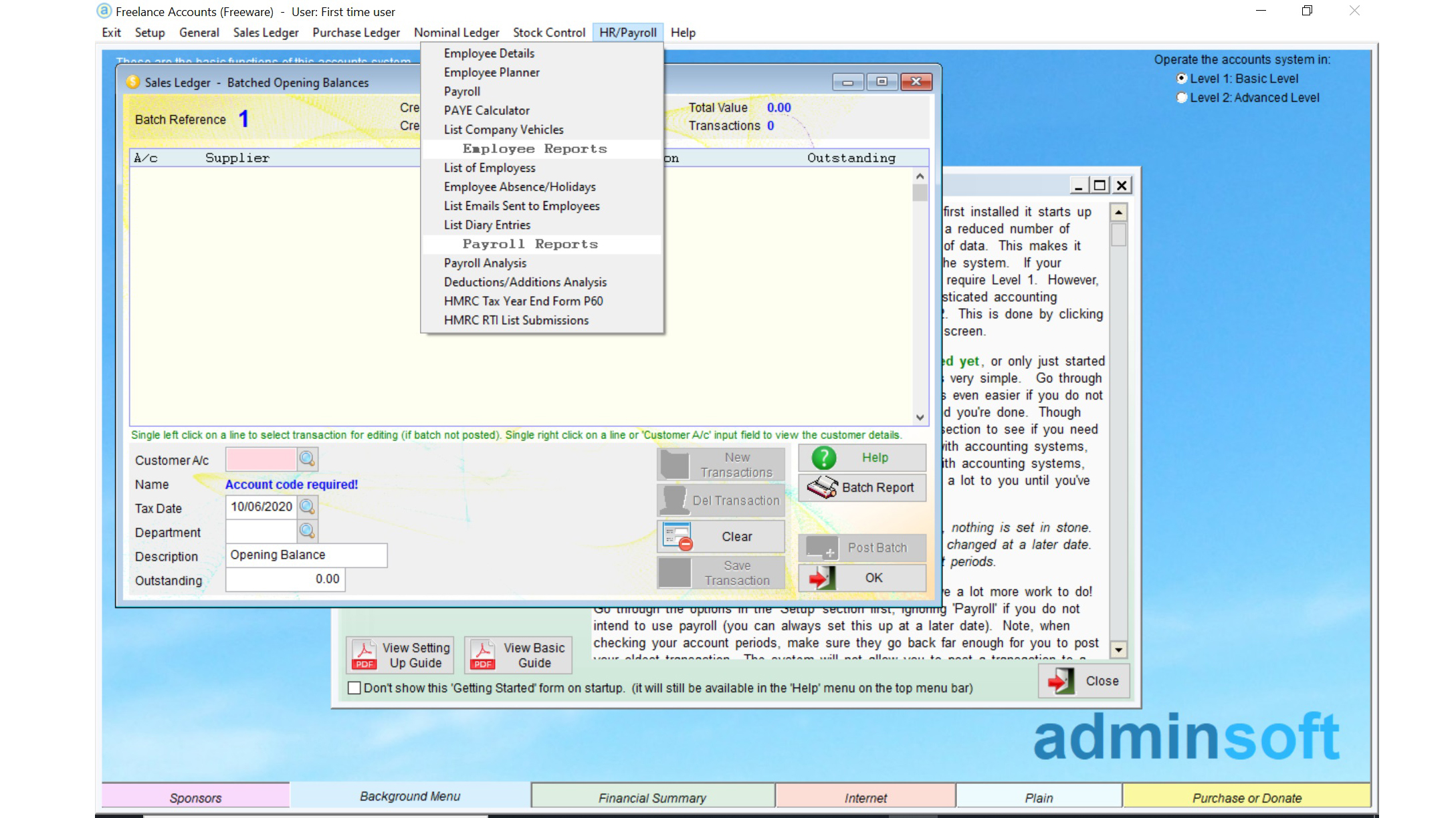 Adminsoft Accounts