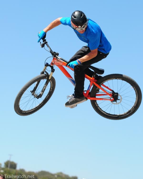 A 360-degree spin was no problem for this stunt rider