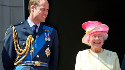 Prince William and Queen Elizabeth II 