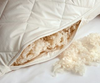 Close-up of the Classic Wool Pillow.