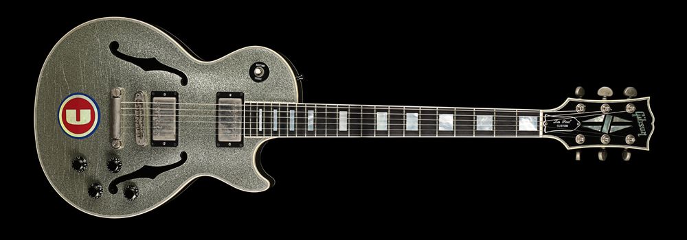 Noel Gallagher's Silver Sparkle Gibson Les Paul