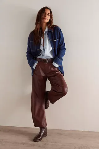 We the Free Good Luck Vegan Barrel Trousers