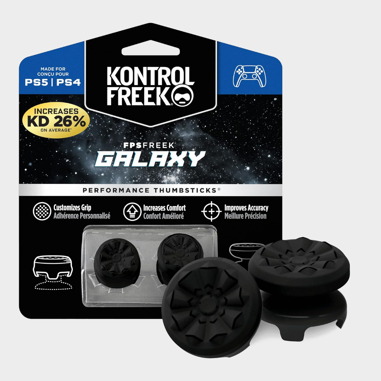 KontrolFreek thumbsticks on a plain background