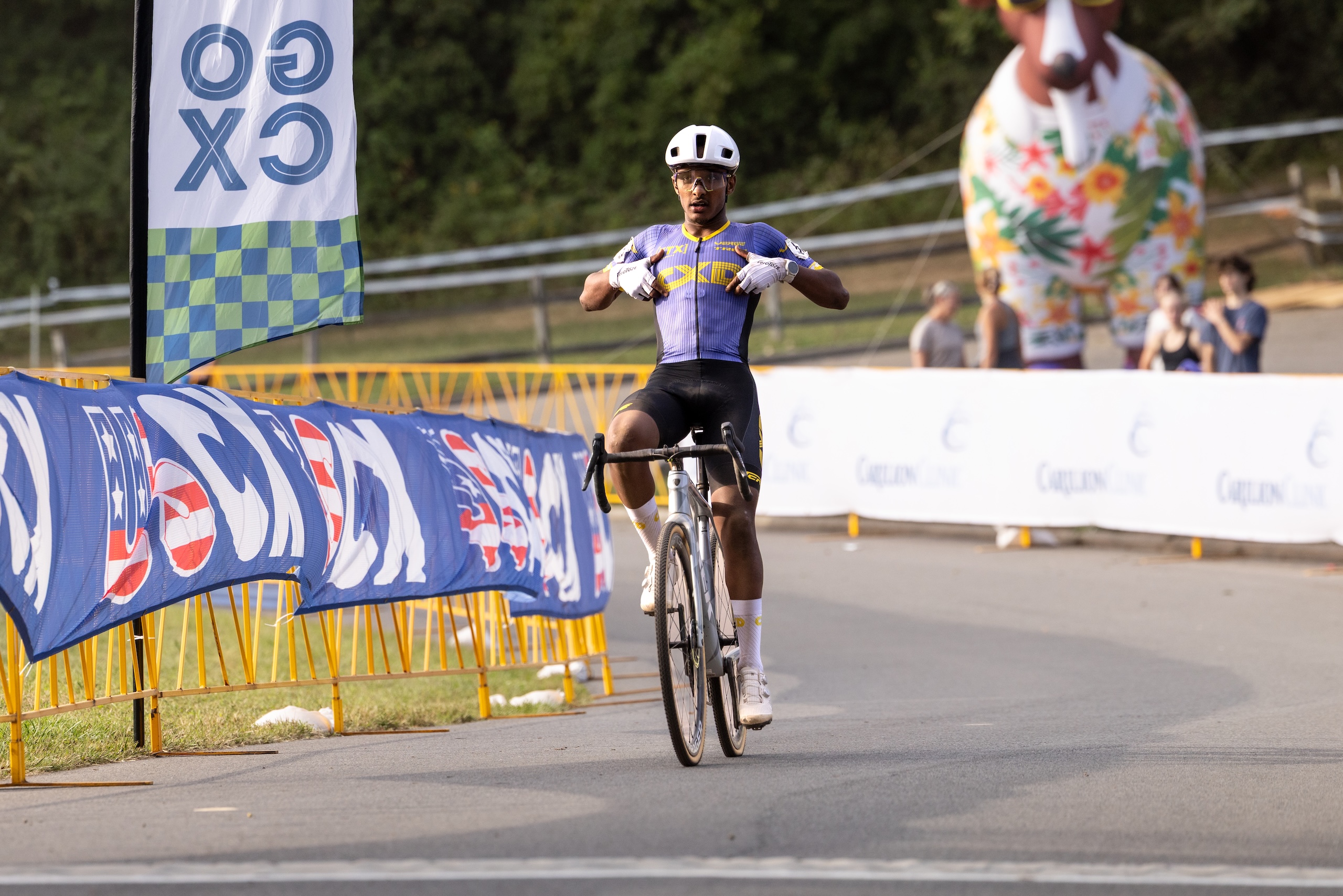 Tofik Beshir of CXD Trek Bikes takes solo victory on C2 race, day 2 of Virginia's Blue Ridge GO Cross