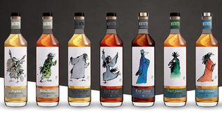 Macbeth special edition Quentin Blake whisky bottles