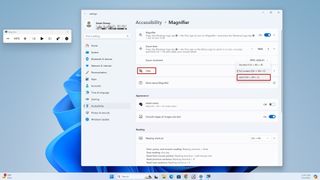 changing magnifier settings windows 11