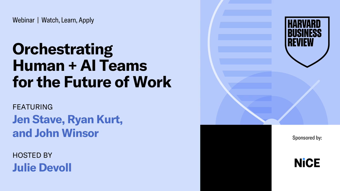 Harvard Business Review: Orchestrating Human + AI Teams for the Future of Work