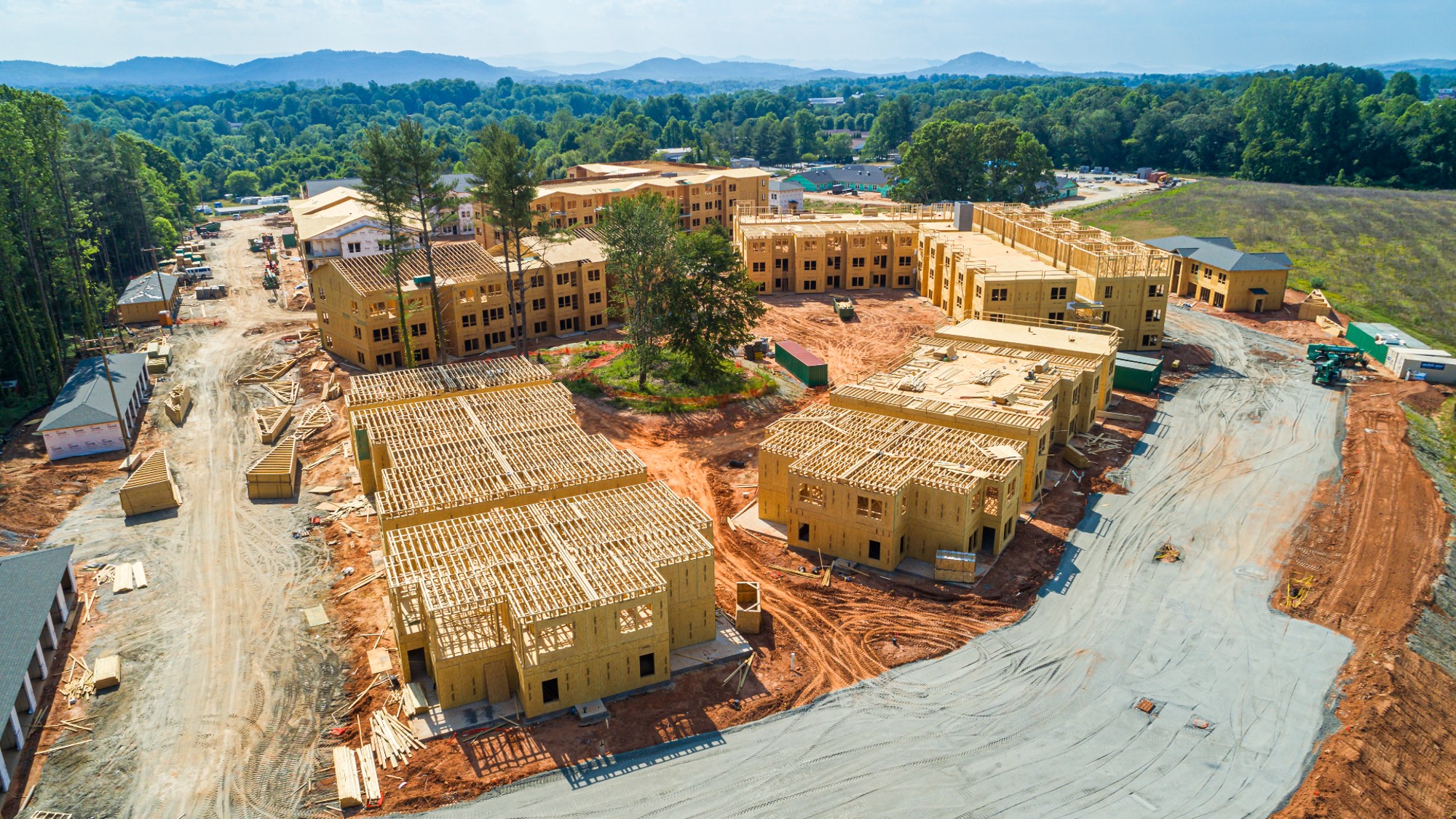 Apartments being built in North Carolina