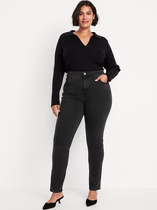 High-Waisted Vintage Slim Jeans