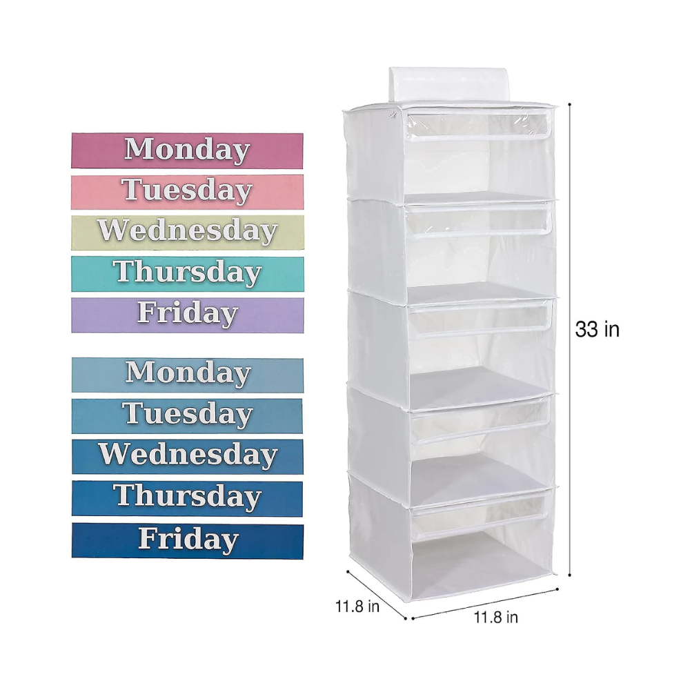 Weekly Clothes Organiser