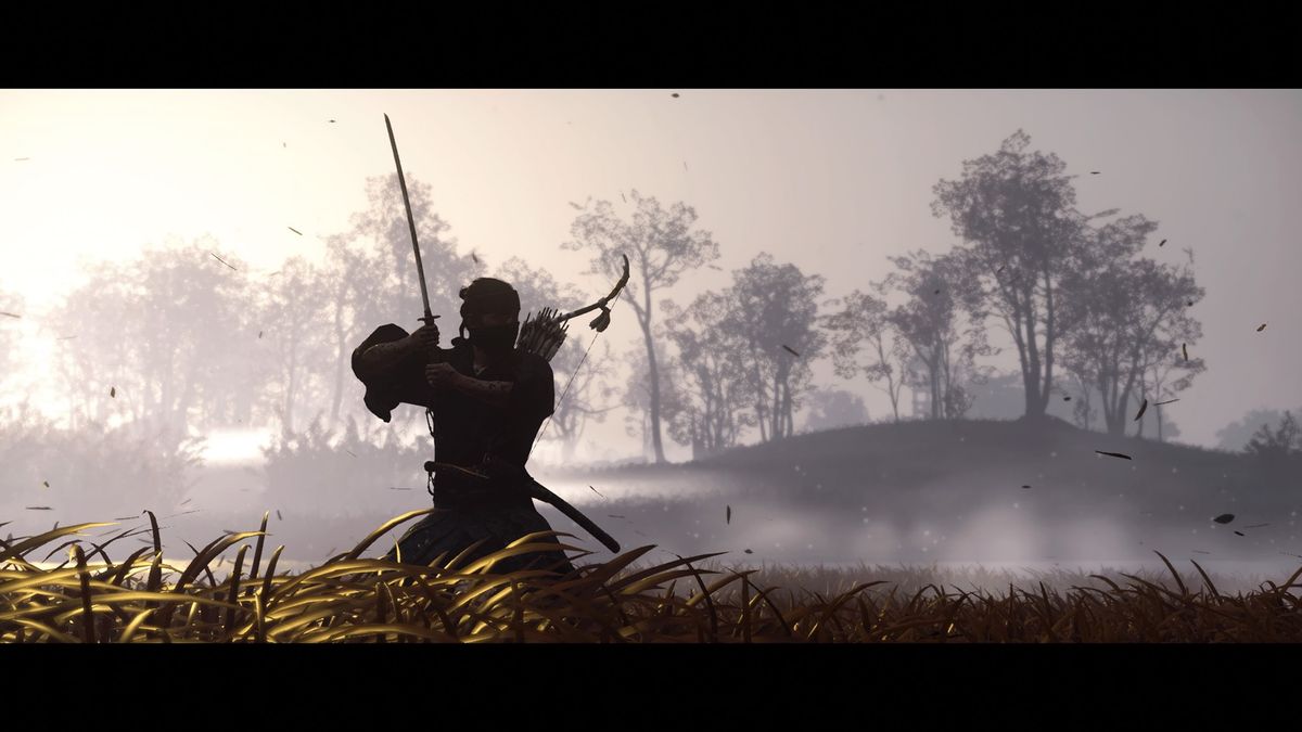 Samurai in long grass