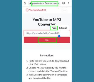 how to download music from YouTube - converter