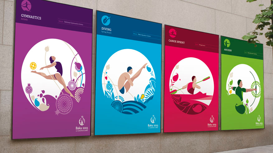 SomeOne created the entire 'brand world' for the Baku European Games in 2015