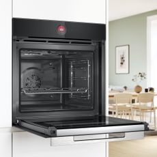 Open and empty Bosch built-in oven