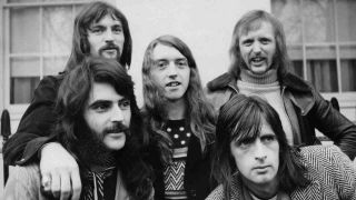 Horslips posing for a photograph in 1974