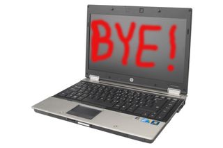 Bye, bye HP laptop.
