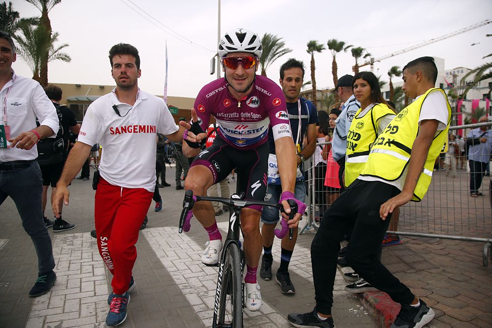 Elia Viviani (Quick-Step Floors) leads the points classification at the Giro d'Italia