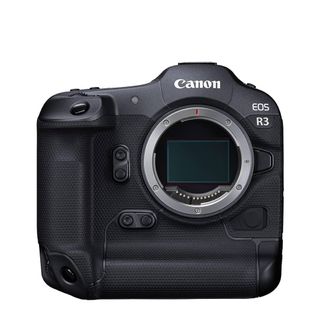 Canon EOS R3 on a white background